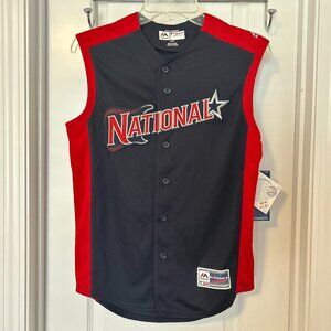 Majestic Sleeveless MLB National ASG Jersey, Boy's Medium (10/12)